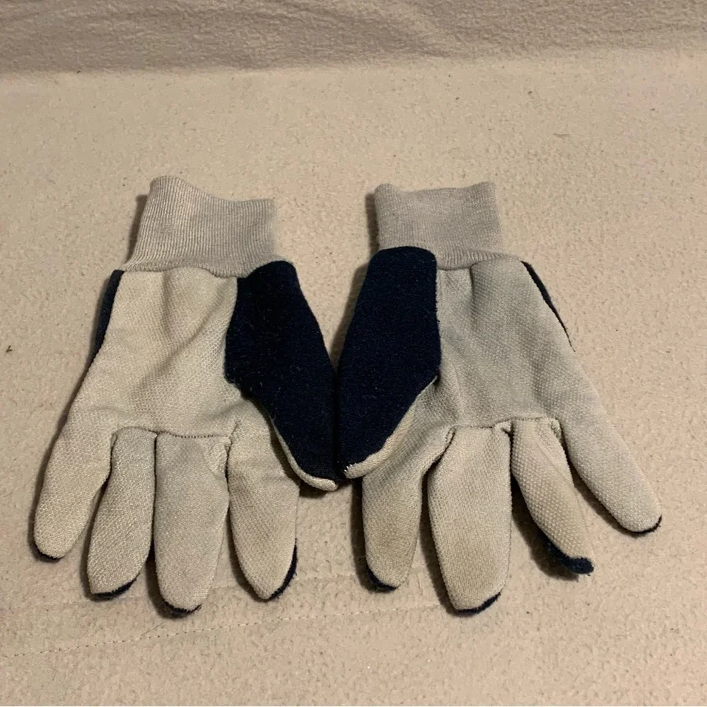 Dallas Cowboys Utility Gloves Dark Blue and Gray Size Fits Most Team Logo